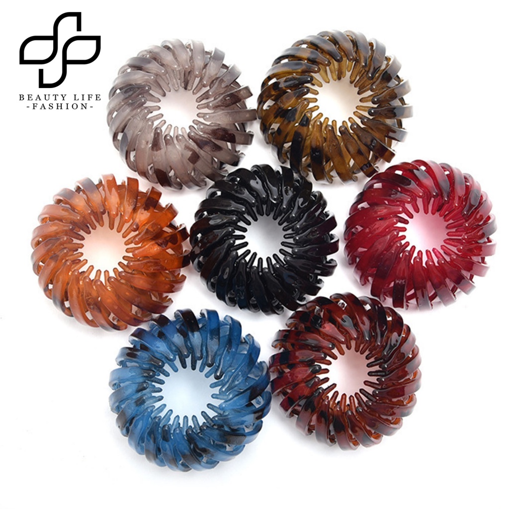 Búi Tóc Nhựa Hình Tổ Chim Phong Cách Vintage Cho Nữ