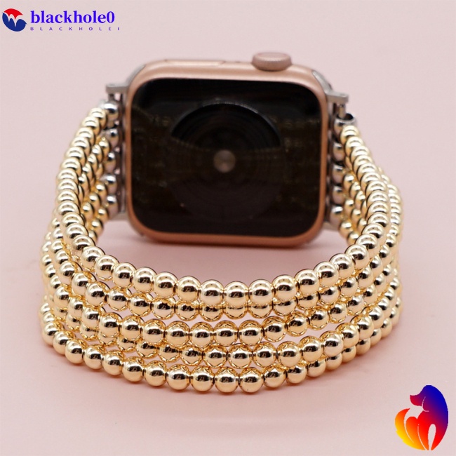 Dây Đeo Chuỗi Hạt Handmade Thoải Mái Thời Trang Cho Đồng Hồ Thông Minh Iwatch