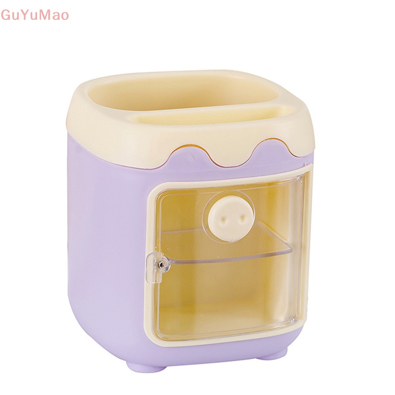 [cxGUYU] Hộp Đựng Bút Nhiều Ngăn Hình Heo Con Hoạt Hình Sáng Tạo Dễ Thương Cho Nữ Sinh / Văn Phòng PRTA