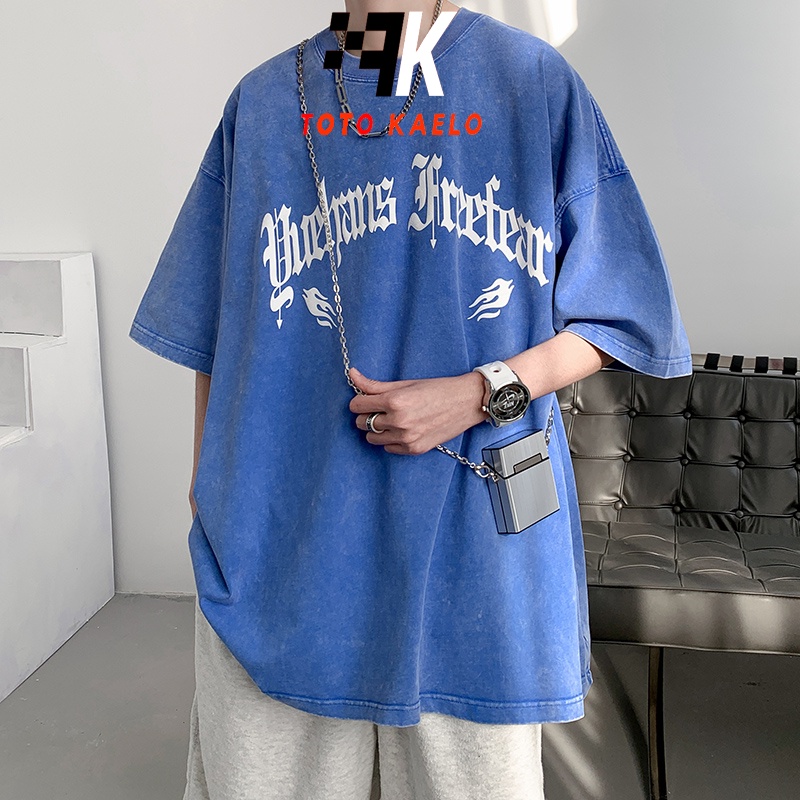 Áo thun unisex GEWENNI JUN0319 ngắn tay in chữ phong cách hip hop