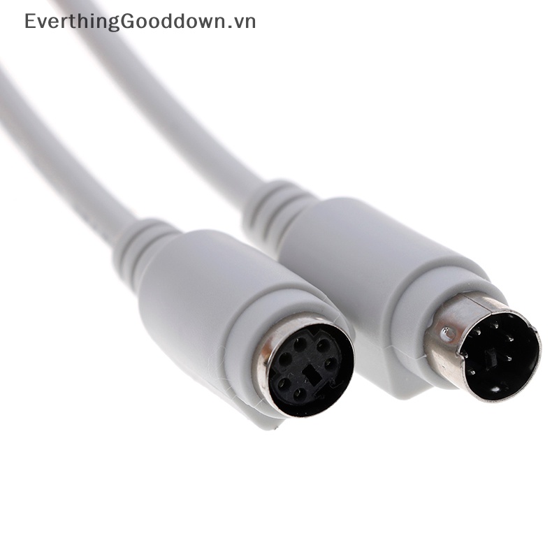 Everthingooddown Ps2 mini din 6 pin female-male 1.5m 5m 10m Dây Cáp Nối Dài Chuột Và Bàn Phím