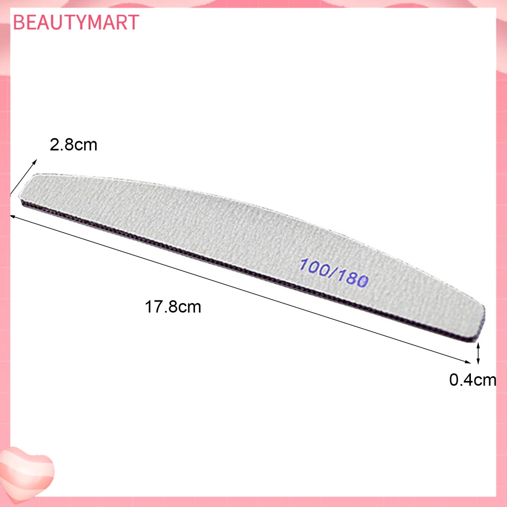 Bộ 25 Cây Dũa Móng Tay Hai Mặt Bằng Acrylic Tự Nhiên