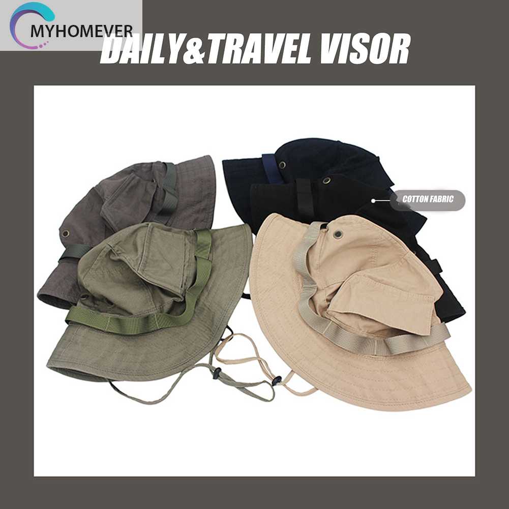 Nón Tai Bèo Chống Tia UV Bằng Vải Cotton Thoáng Khí Gấp Gọn Được Dành Cho Nam