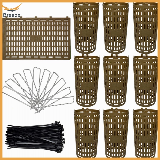 Set 10 Ống Trồng Cây Hình Chữ U Điều Chỉnh Được Kèm Dây Cáp