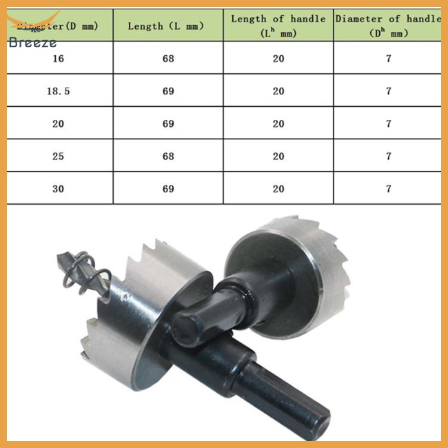 5 Mũi Khoan Lỗ 16-30mm Tốc Độ Cao Bằng Thép Không Gỉ