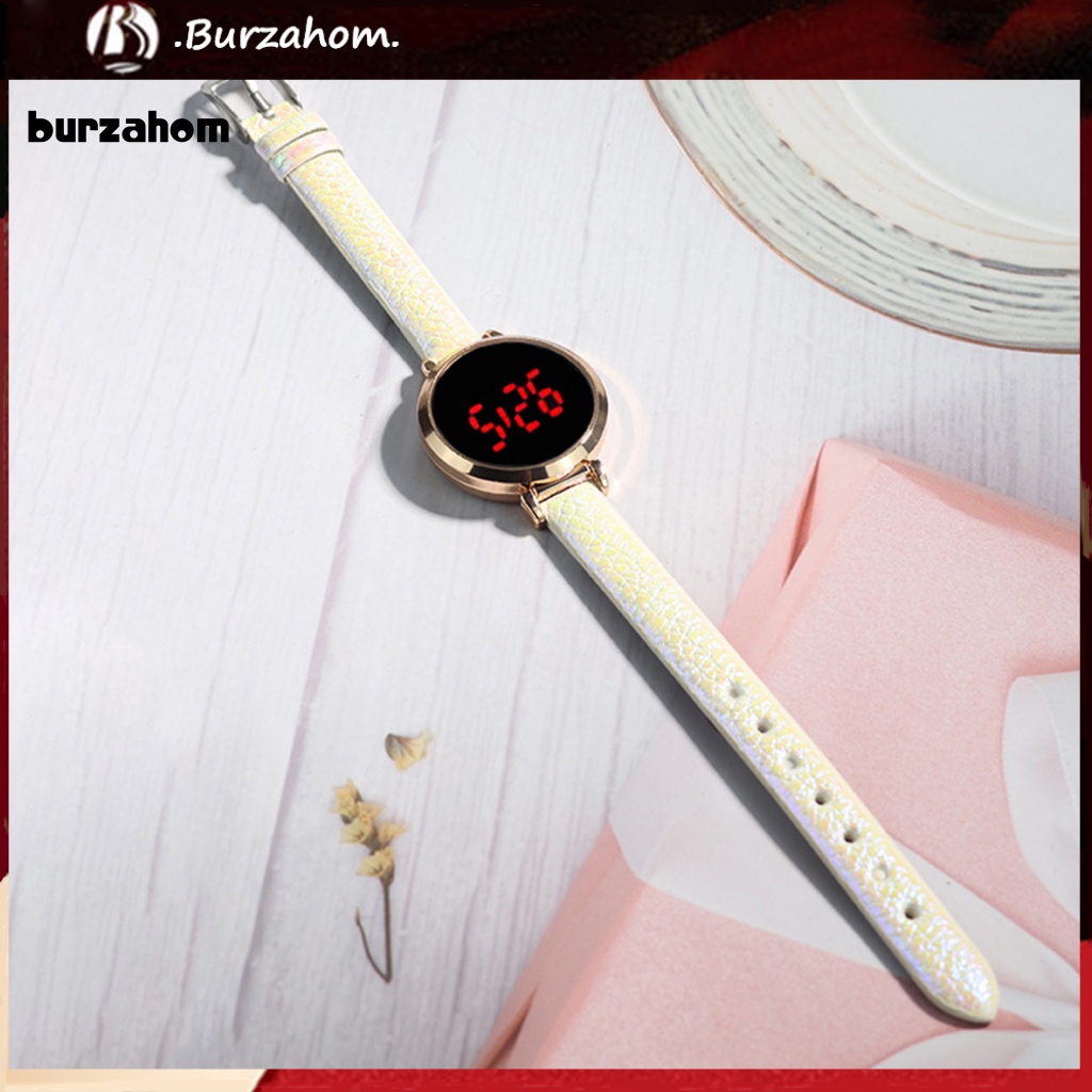 Đồng Hồ Điện Tử Đa Năng Chống Thấm Nước Màn Hình LED Tròn Cho Nữ