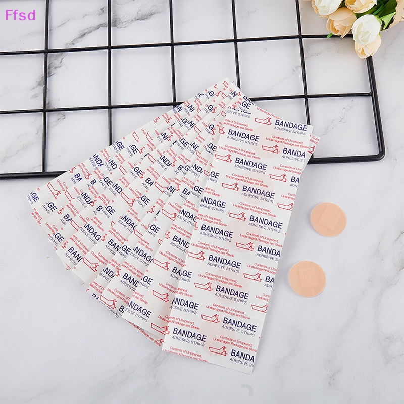 Bộ 50 Miếng Băng Dán Vết Thương Chống Thấm Nước Hình Tròn