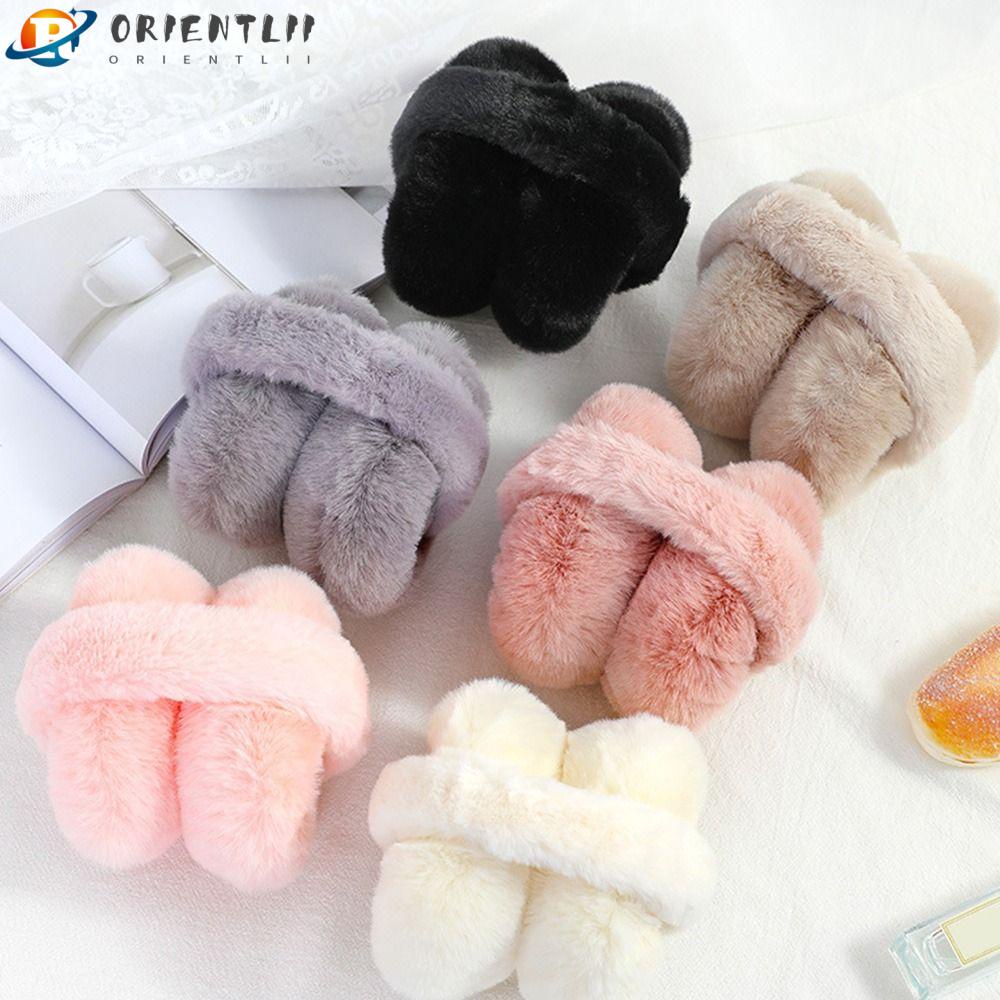 Chụp Tai Lông Giả Mềm Mại Giữ Ấm Chống Lạnh Bảo Vệ Tai Hiệu Quả