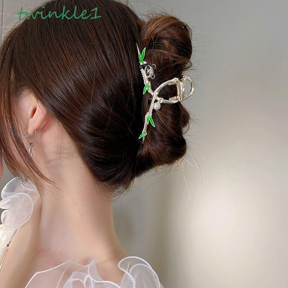 Kẹp Tóc Hình Cá Mập Đính Hoa Phong Cách Cổ Điển Dễ Thương Cho Nữ