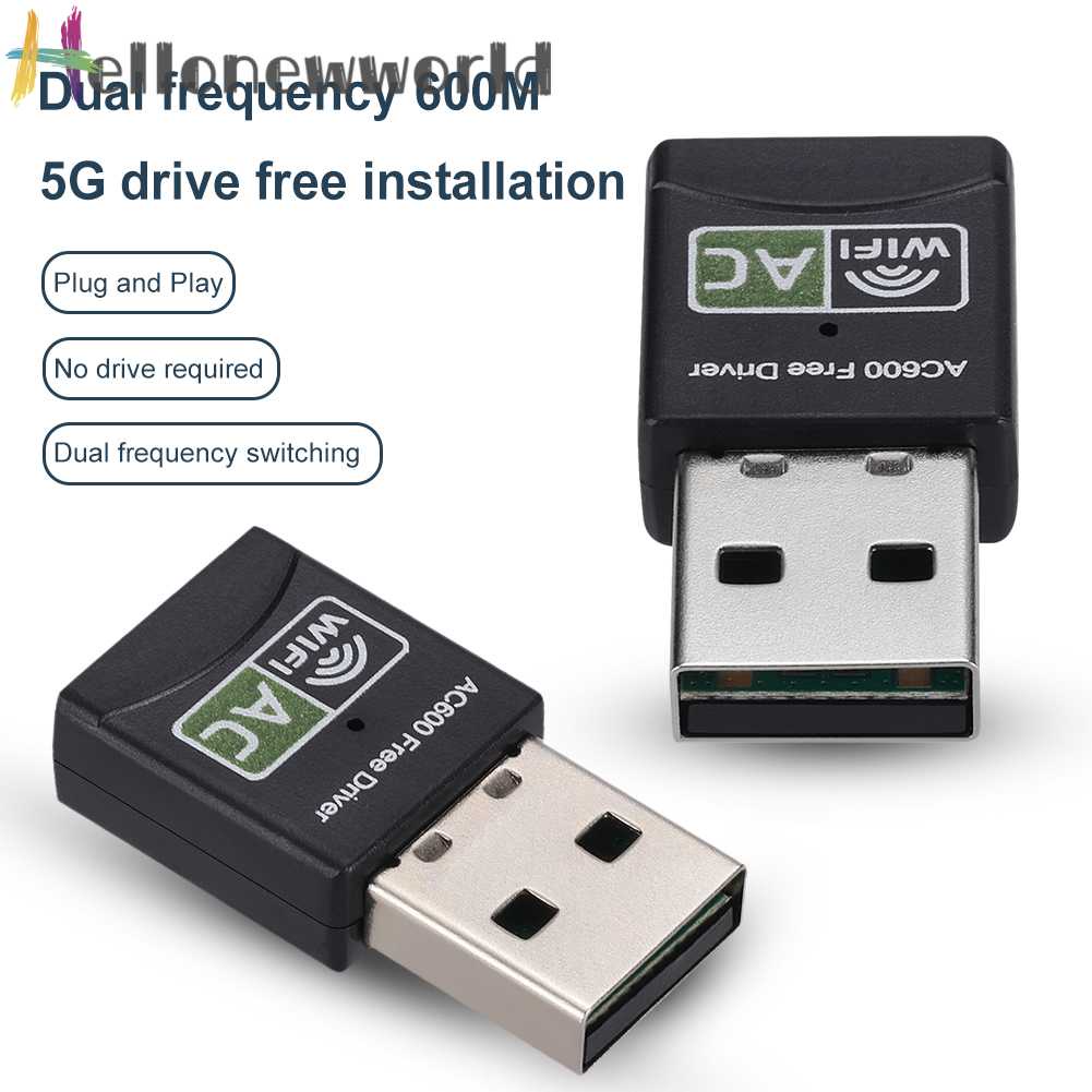 Thẻ Mạng Không Dây 600M 2.4G / 5.8G Tần Số Kép Cho PC / Laptop