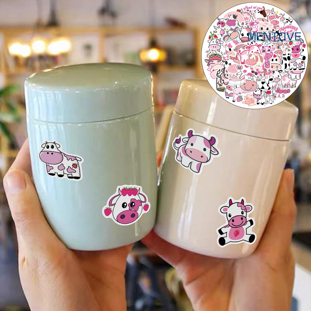 Set 50 Miếng Dán Hình Gấu Trúc Hoạt Hình Graffiti Nghệ Thuật Chống Thấm Nước Trang Trí Vali Laptop Xe Máy