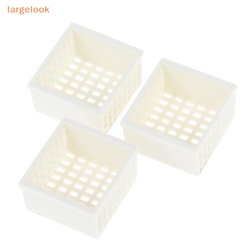 Bộ 3 Giỏ Đan Tay Bằng Nhựa Tỉ Lệ 1 / 12 Dùng Trang Trí Nhà Búp Bê