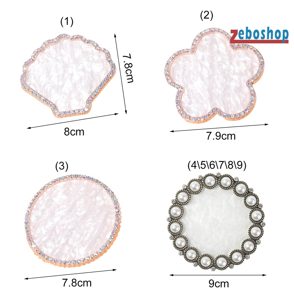 Zeboshop Đĩa Đạo Cụ Trang Trí Móng Tay Nghệ Thuật Bằng Kim Loại Hình Hoa Ngọc Trai Xinh Đẹp
