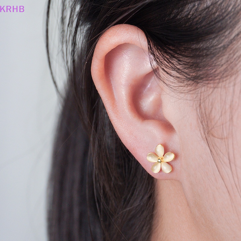 1 Đôi Khuyên Tai Hình Xoắn Ốc Đính Đá Opal Dành Cho Nữ Mới