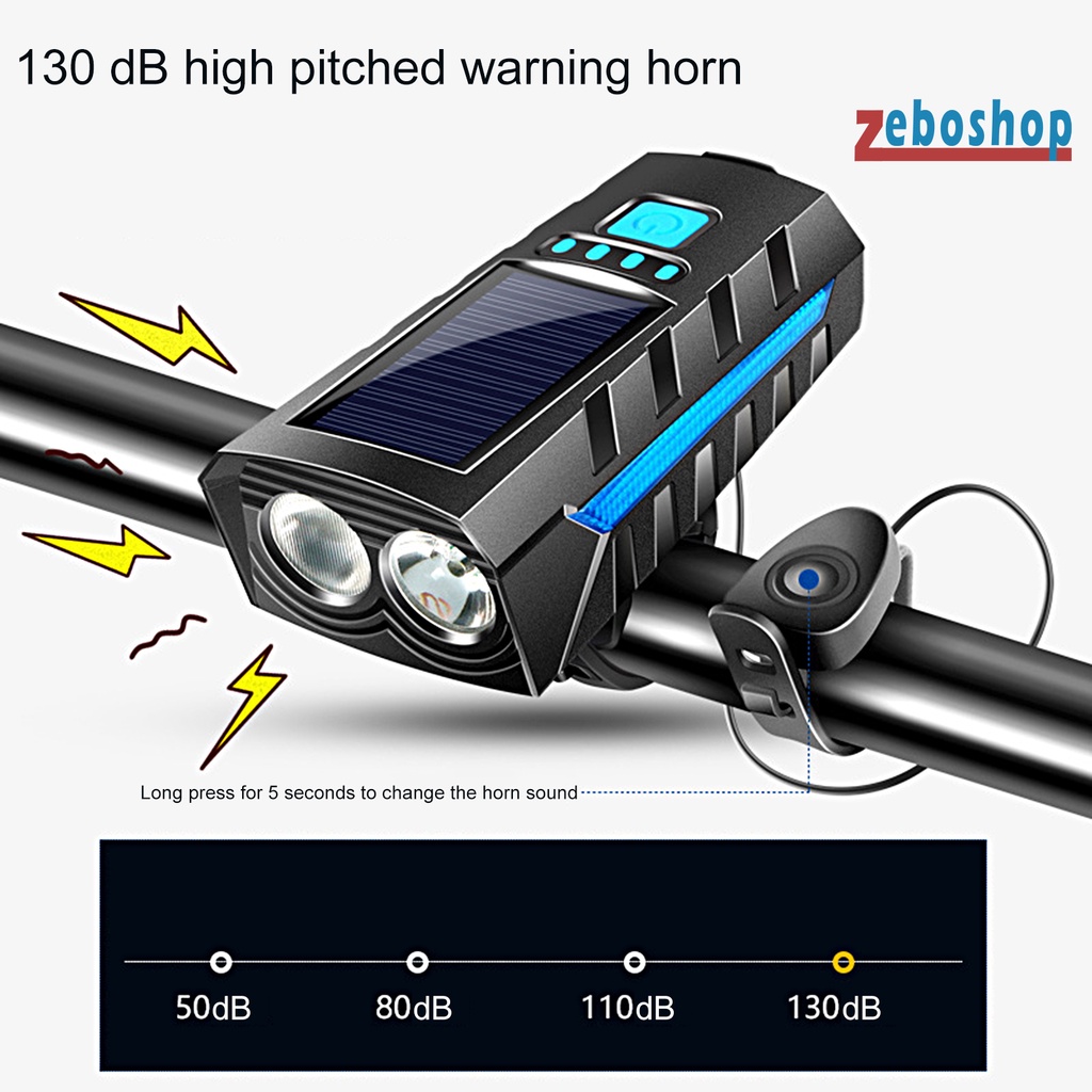 1 Bộ Loa Đèn Đôi 3 Chế Độ Sáng Cao Chống Nước Sử Dụng Năng Lượng Mặt Trời