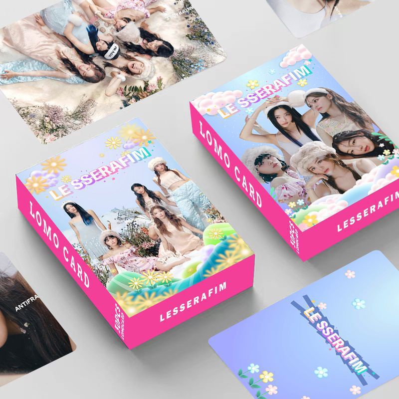 LE SSERAFIM Photocard Lomo Card Double-sided Color Printing 30pcs/box
