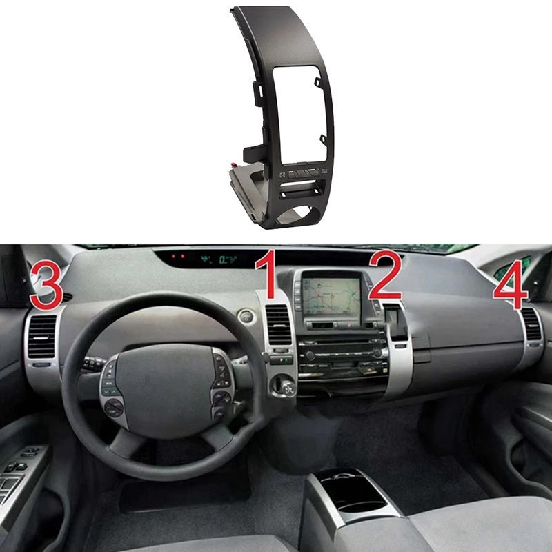 Khung Trang Trí Bảng Điều Khiển Máy Điều Hòa Cho toyota prius 2004-2009 Ốp