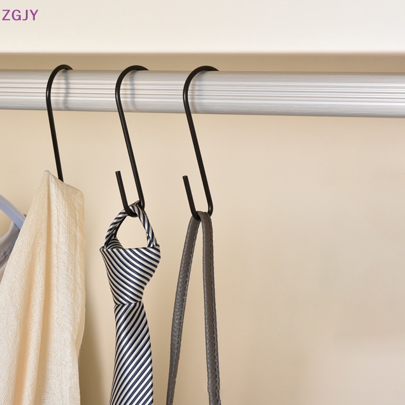 Zgjy Set 5 Móc Treo Hình Chữ S Màu Bạc / Đen Dùng Cho Nhà Bếp / Phòng Tắm / Văn Phòng / Cây Trồng Mới