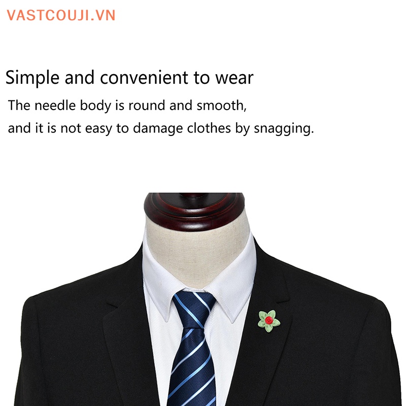 Trâm Cài Áo Sơ Mi Nam Hình Chiếc Lá Thời Trang