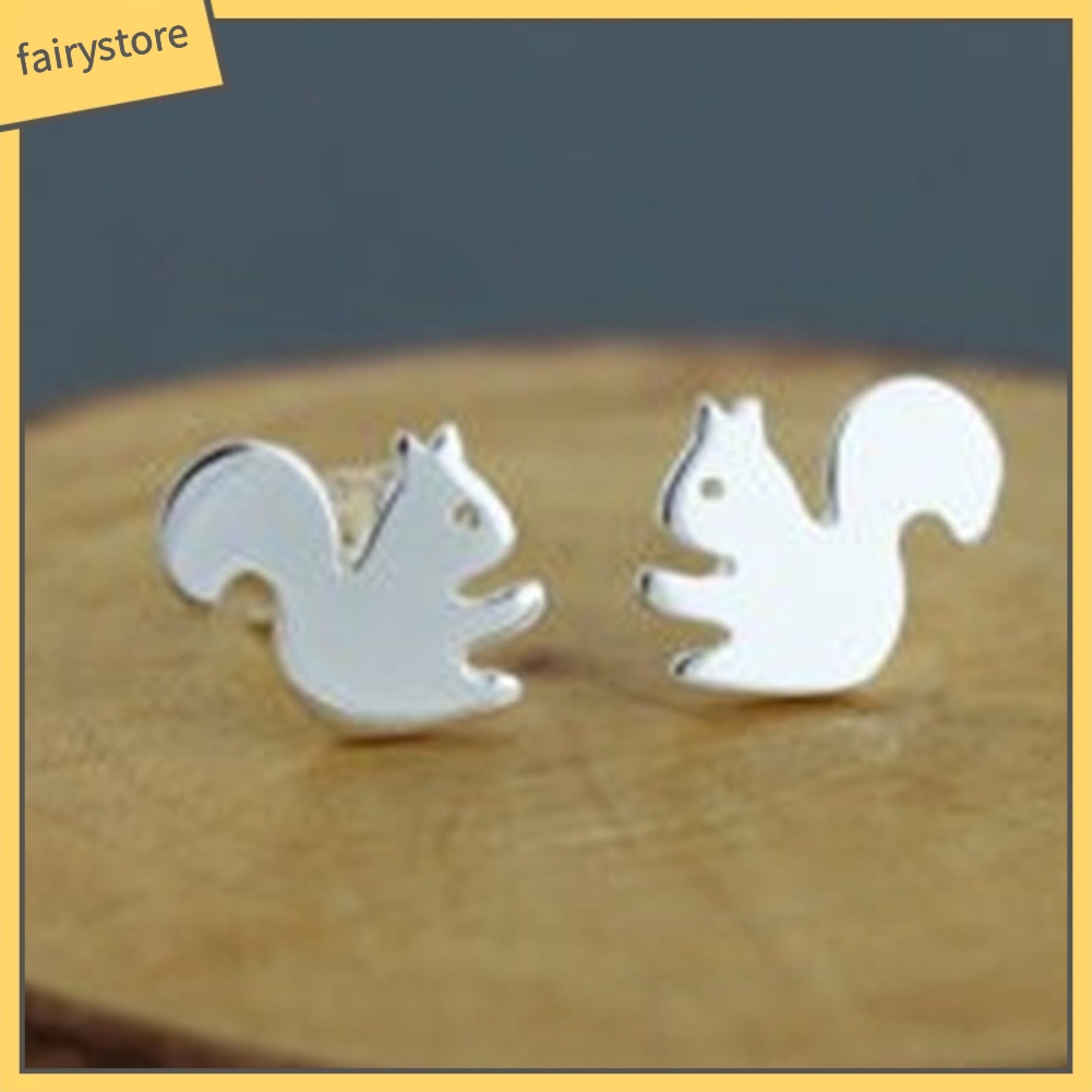 Đôi Khuyên Tai Hình Sóc Thời Trang Cho Nữ