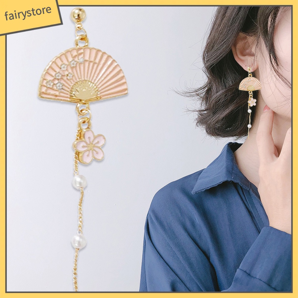 Bông Tai Mạ Bạc Hình Mèo Đính Hoa Thời Trang Cho Nữ