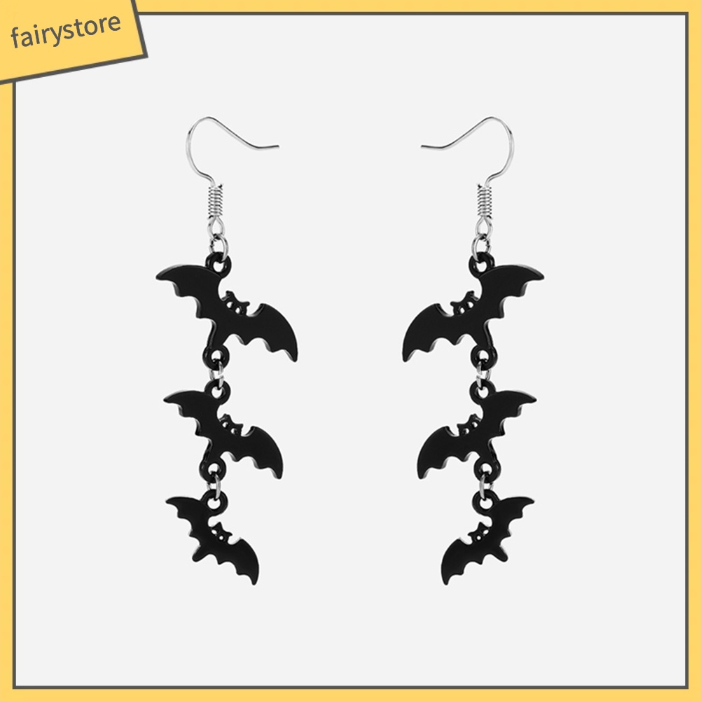 Khuyên Tai Móc Hình Dơi Thời Trang Halloween Cho Nữ
