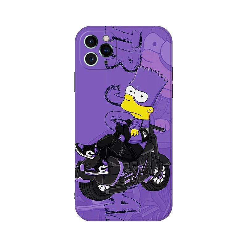 Ốp lưng IPhone  cạnh vuông Simpson BVC 6/6plus/6s/6splus/7/7plus/8/8plus/x/xr/xs/11/12/13/14/Pro/Plus/Promax BVC60