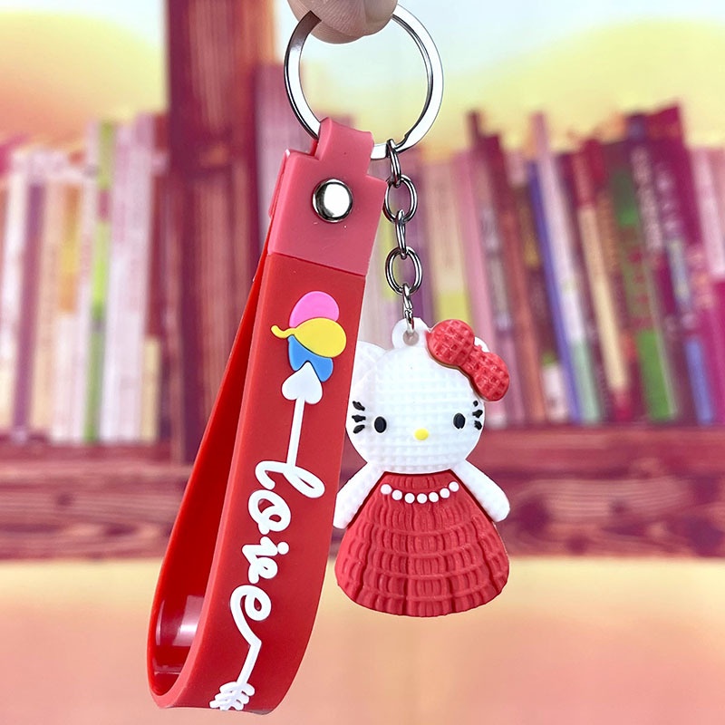 Móc Khóa Hình Mèo Và Chuột Hoạt Hình Sáng Tạo