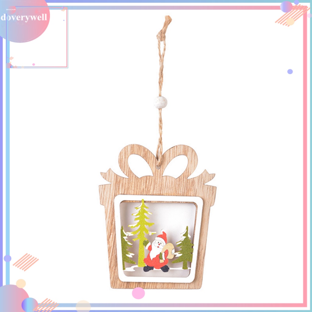 Phụ Kiện Trang Trí Giáng Sinh Bằng Gỗ Xinh Xắn