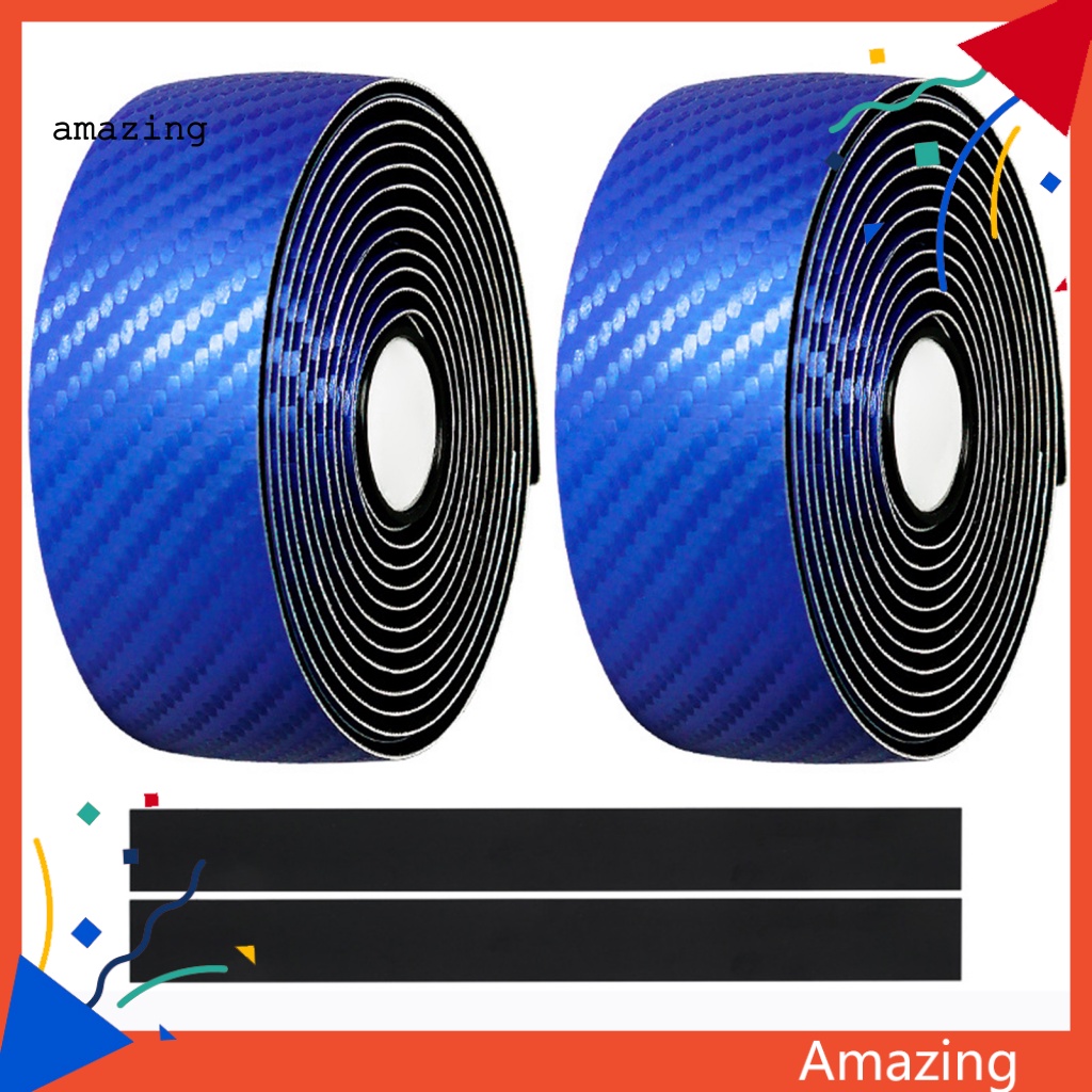 Bộ 2 Dây Đai Giả Da Co Giãn Gắn Tay Lái Xe Đạp Chống Trượt