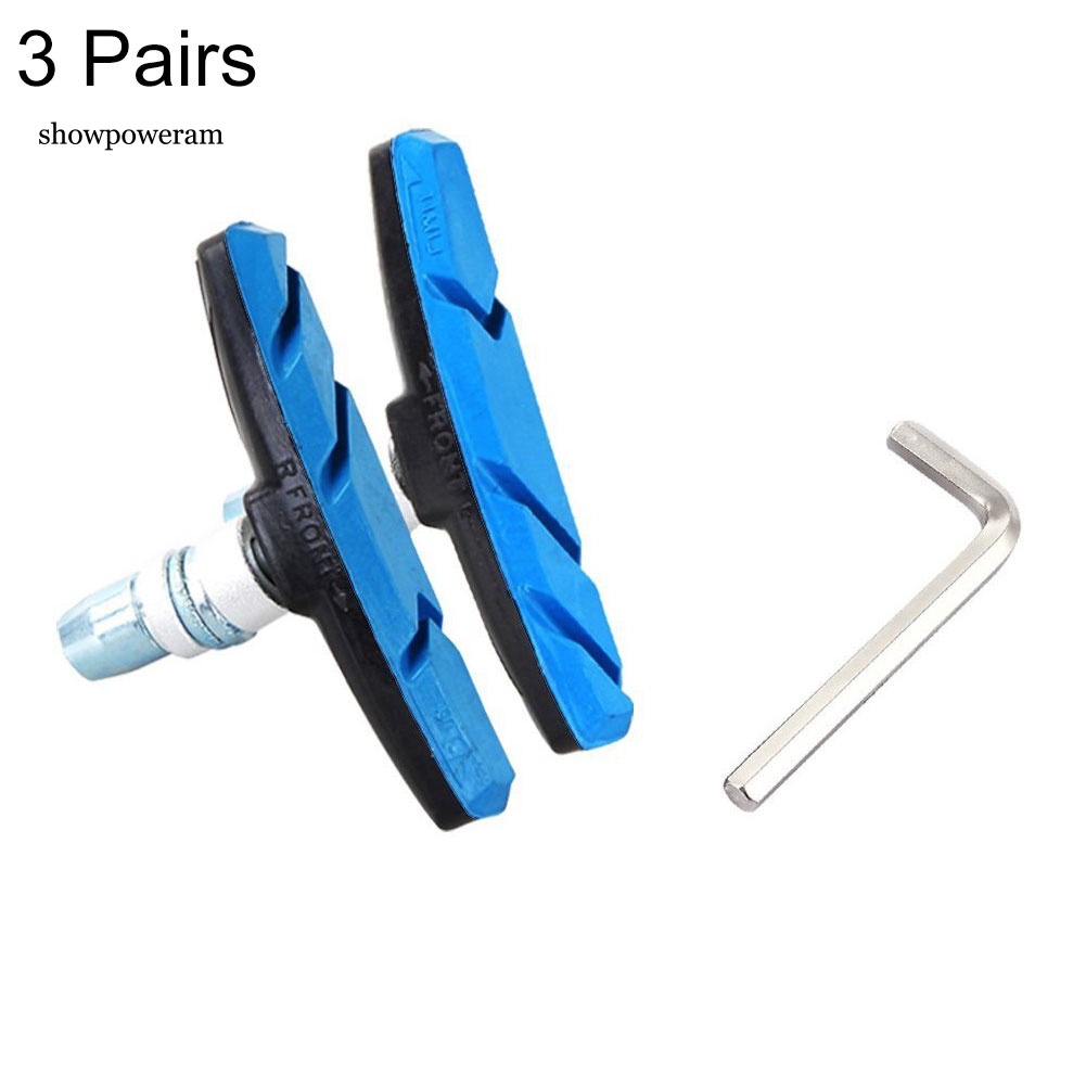 Set 3 Cặp Đệm Phanh Chữ V Chống Trượt Không Gây Tiếng Ồn Dành Cho Xe Đạp Leo Núi