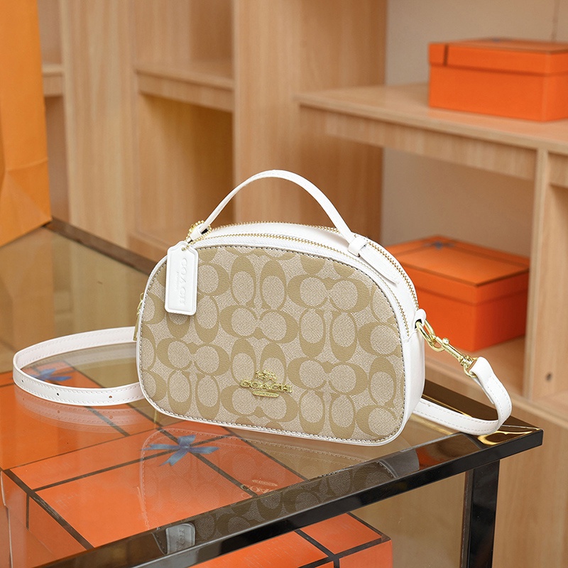 COACH7656 Chest Crossbody  Camera Bag Sling Bag Women Classic Retro popular