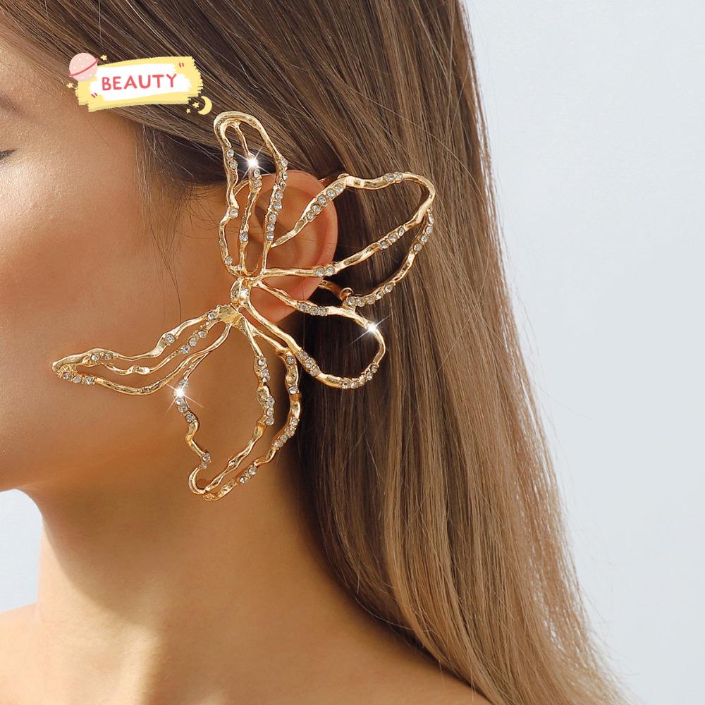 Khuyên Tai Kim Loại Hình Bông Hoa