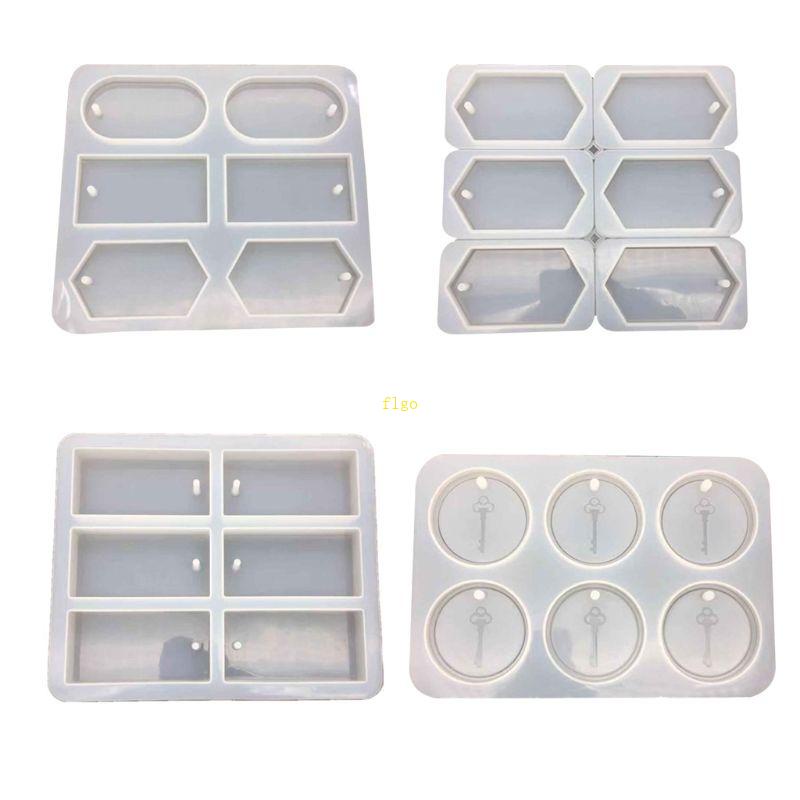 Khuôn Silicone Hình Chữ Nhật Có Lỗ Tự Làm Đồ Thủ Công DIY Cho Bé