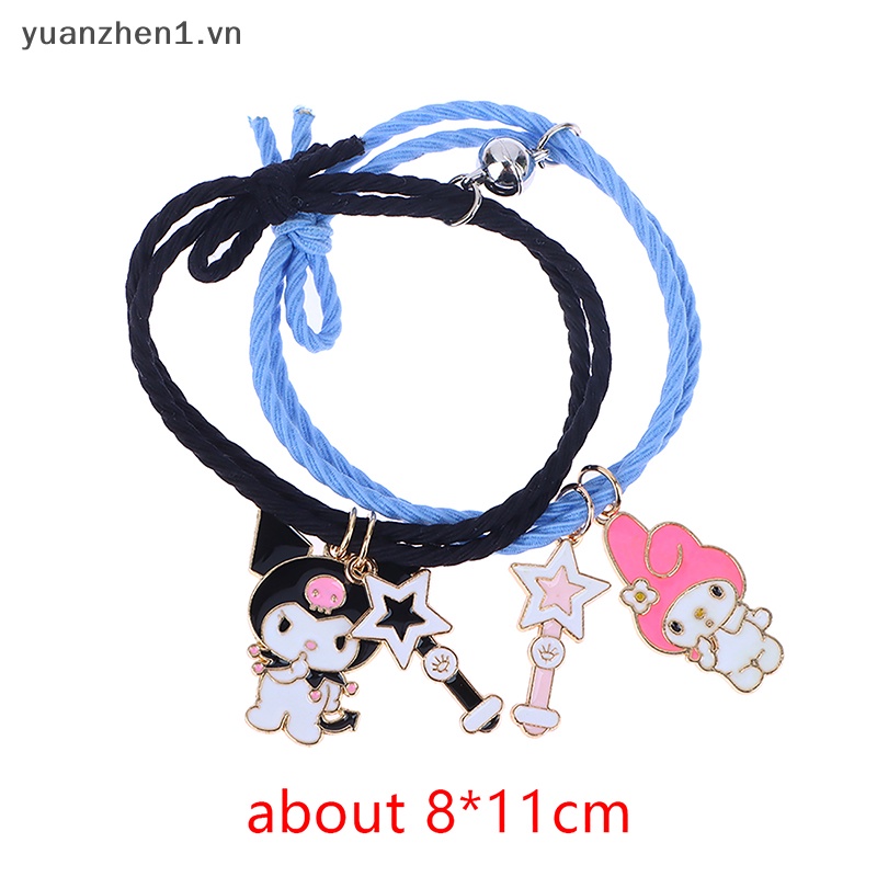 Vòng Tay Da Từ Tính In Hoạt Hình Kuromi Mymelody Dễ Thương