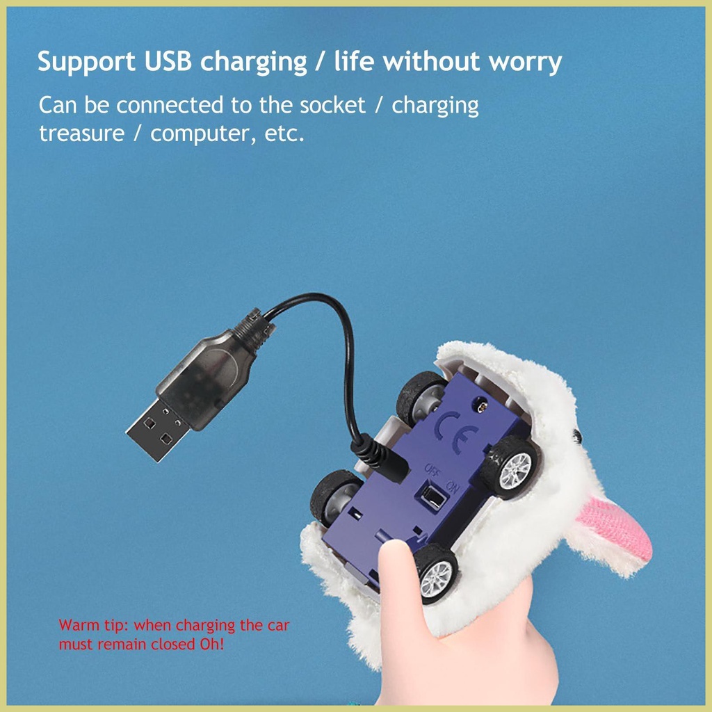 Đồng Hồ Đeo Tay Điện Tử Hình Xe Hơi Điều Khiển Từ Xa 2.4Ghz Sạc USB Hình Thỏ Bông Có Thể Tháo Rời Cho Trẻ Em