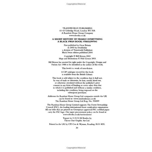 A Short History of Nearly Everything