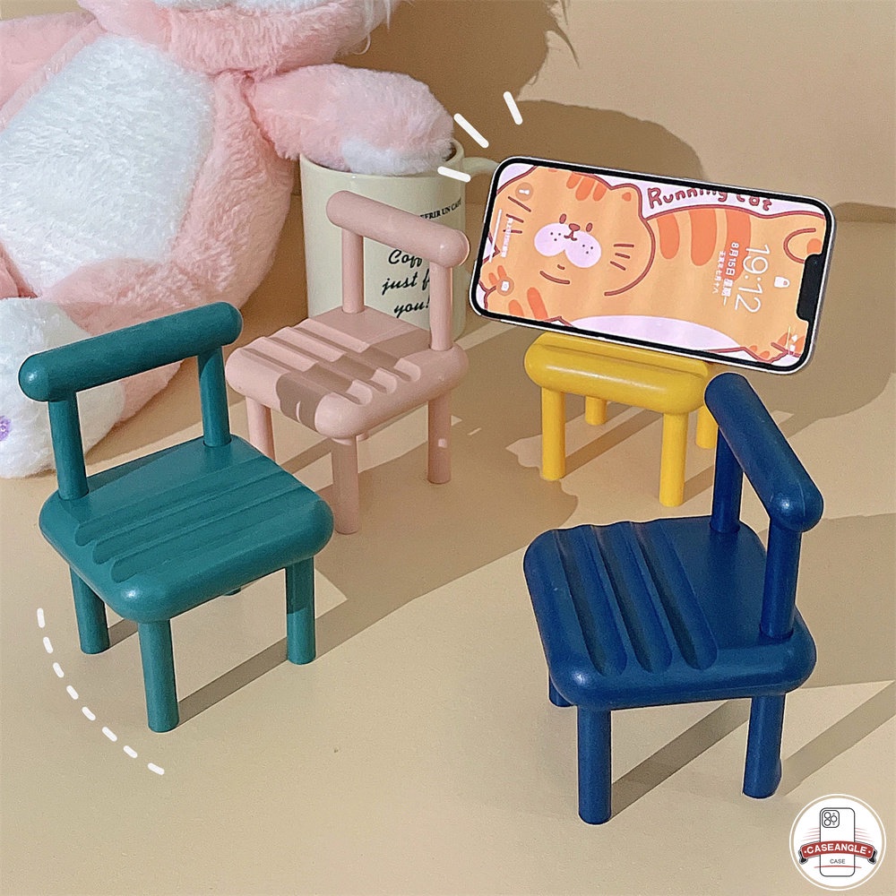 Giá Đỡ Điện Thoại Để Bàn 3 Ngăn Bằng Gỗ Màu Macaron Sáng Tạo