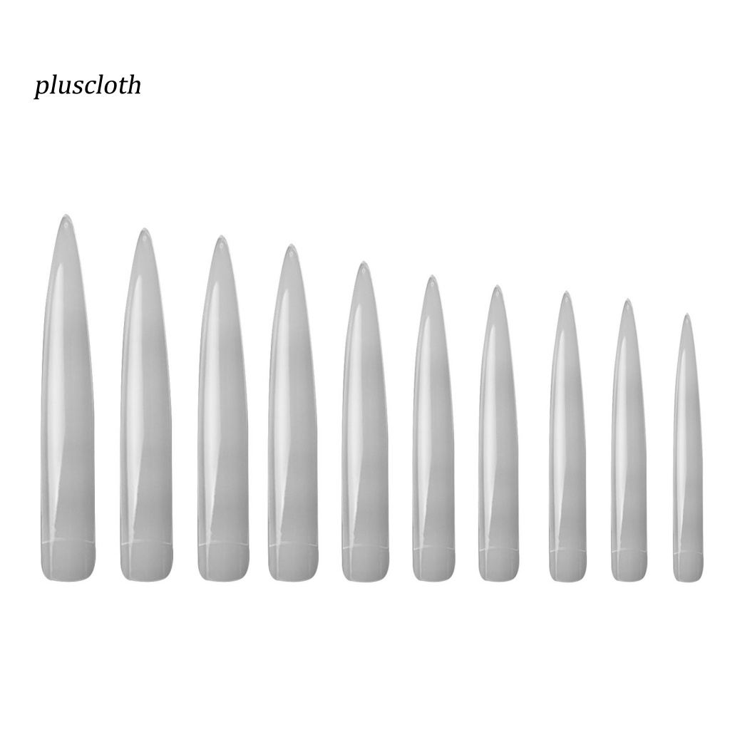 Set 10 Phụ Kiện Trang Trí Móng Tay Siêu Dài Hình Chữ V