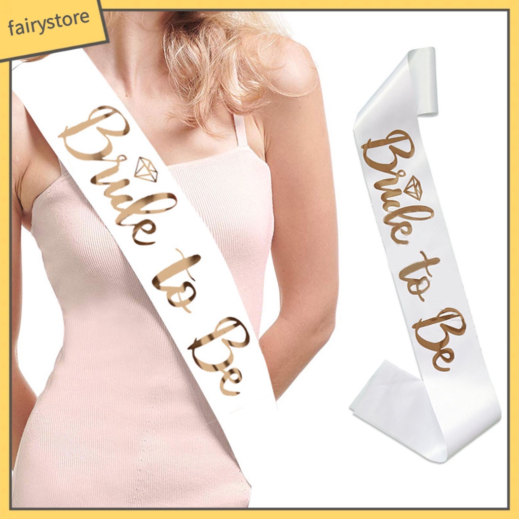 [FRO] Set 7 Dây Đeo Vai In Chữ Bride to Be Bề Mặt Mịn Màng Kích Thước Nhẹ Nhàng In Chữ Bride Bachelorette Sashes Cho Tiệc Độc Thân