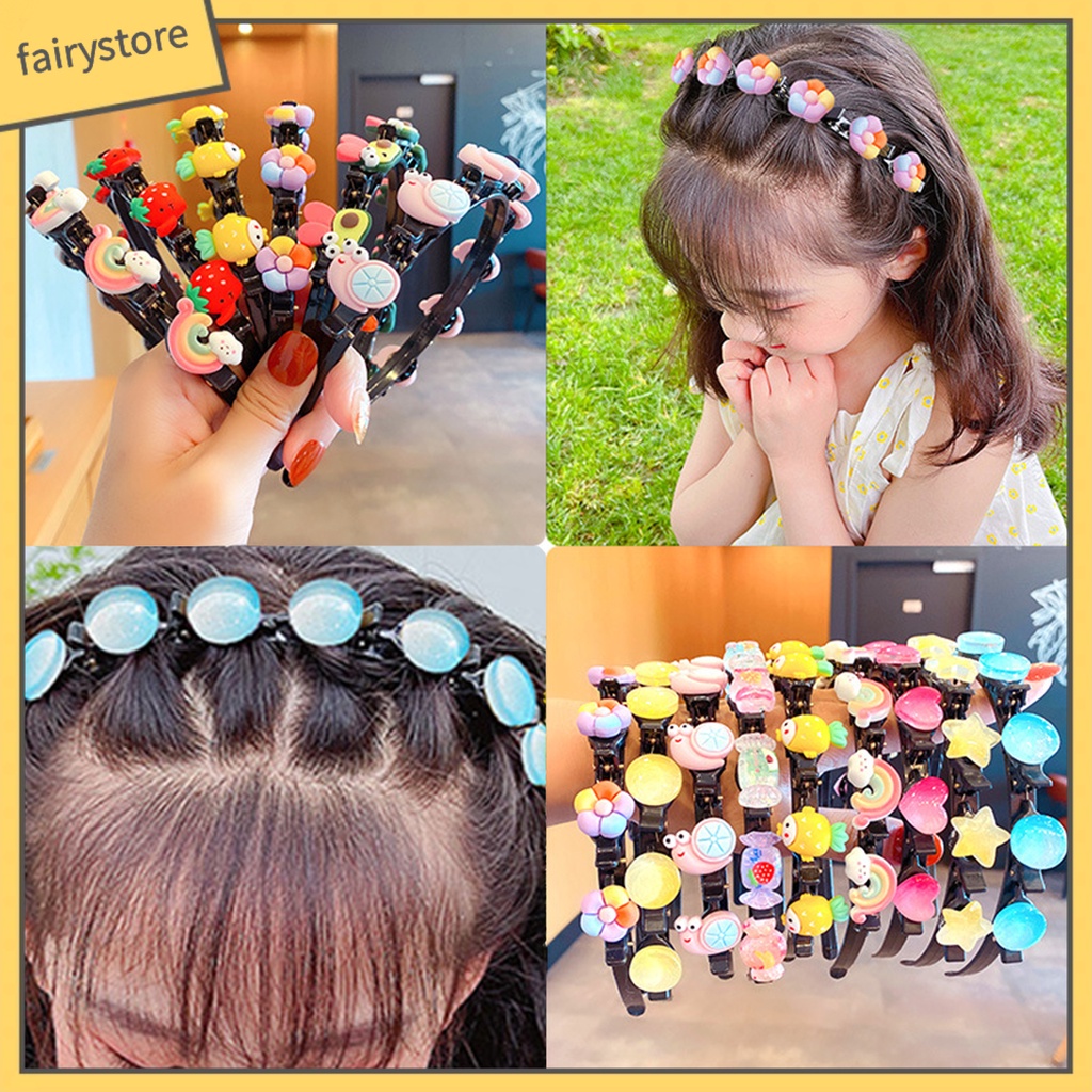 Băng Đô Cài Tóc Co Giãn Nhiều Họa Tiết Dễ Thương Cho Bé Gái