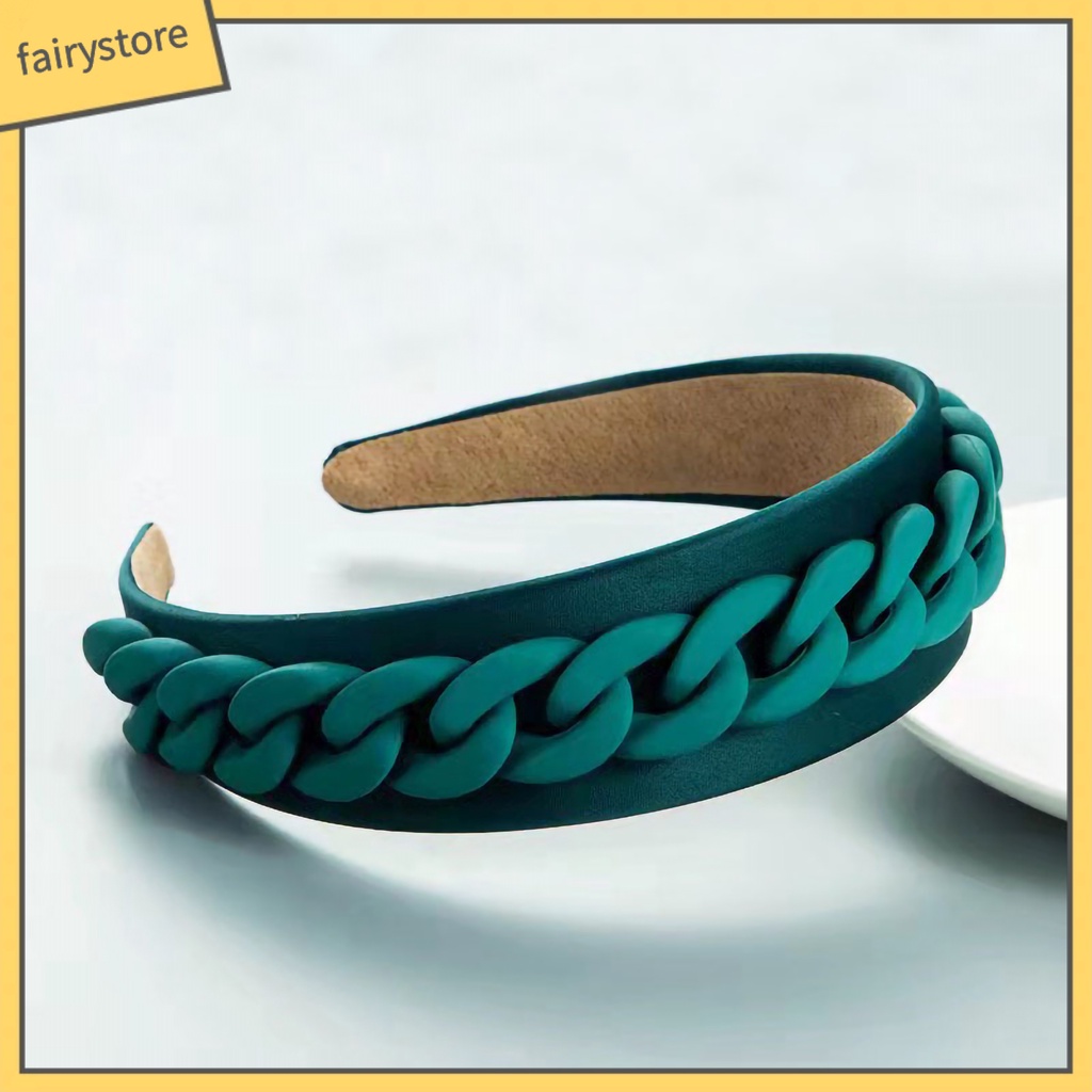 Băng Đô Cài Tóc Dạng Chuỗi Màu Sắc Macaron Xinh Xắn Cho Nữ