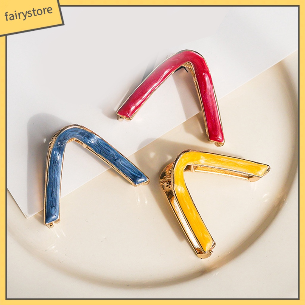 Kẹp Tóc Hợp Kim Hình Chữ V Trang Trí Tóc Cho Nữ