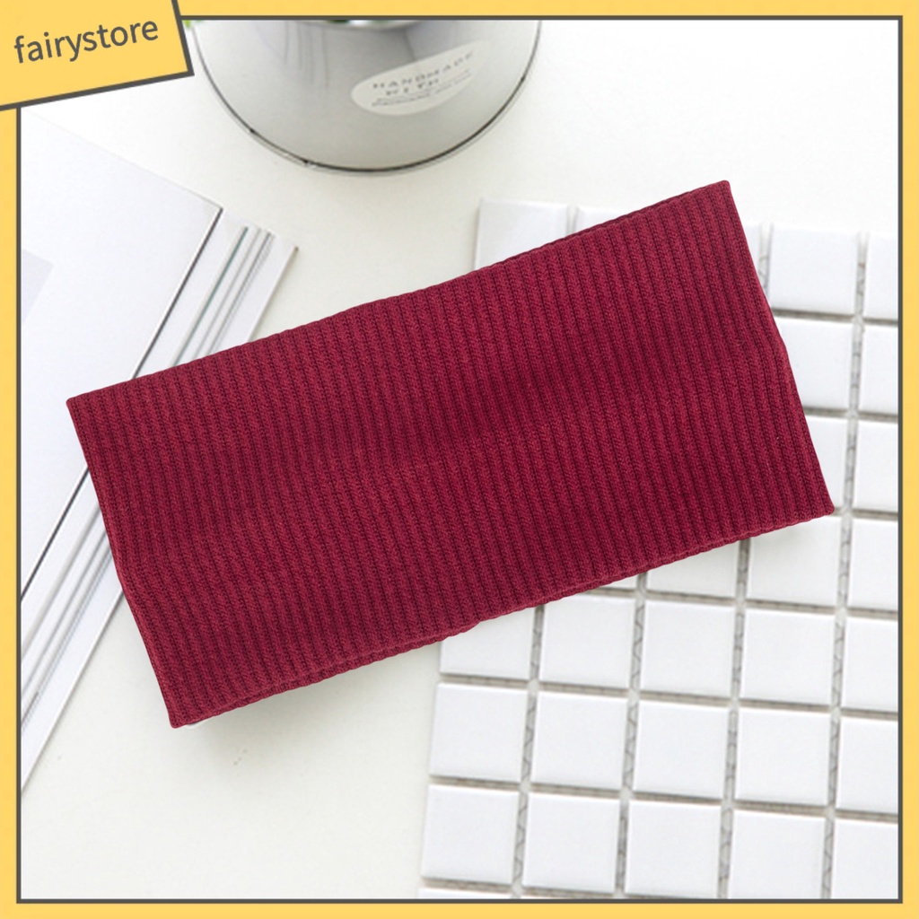 Băng Đô Thể Thao Unisex Bản Rộng Co Giãn Thấm Hút Mồ Hôi Màu Sắc Trơn