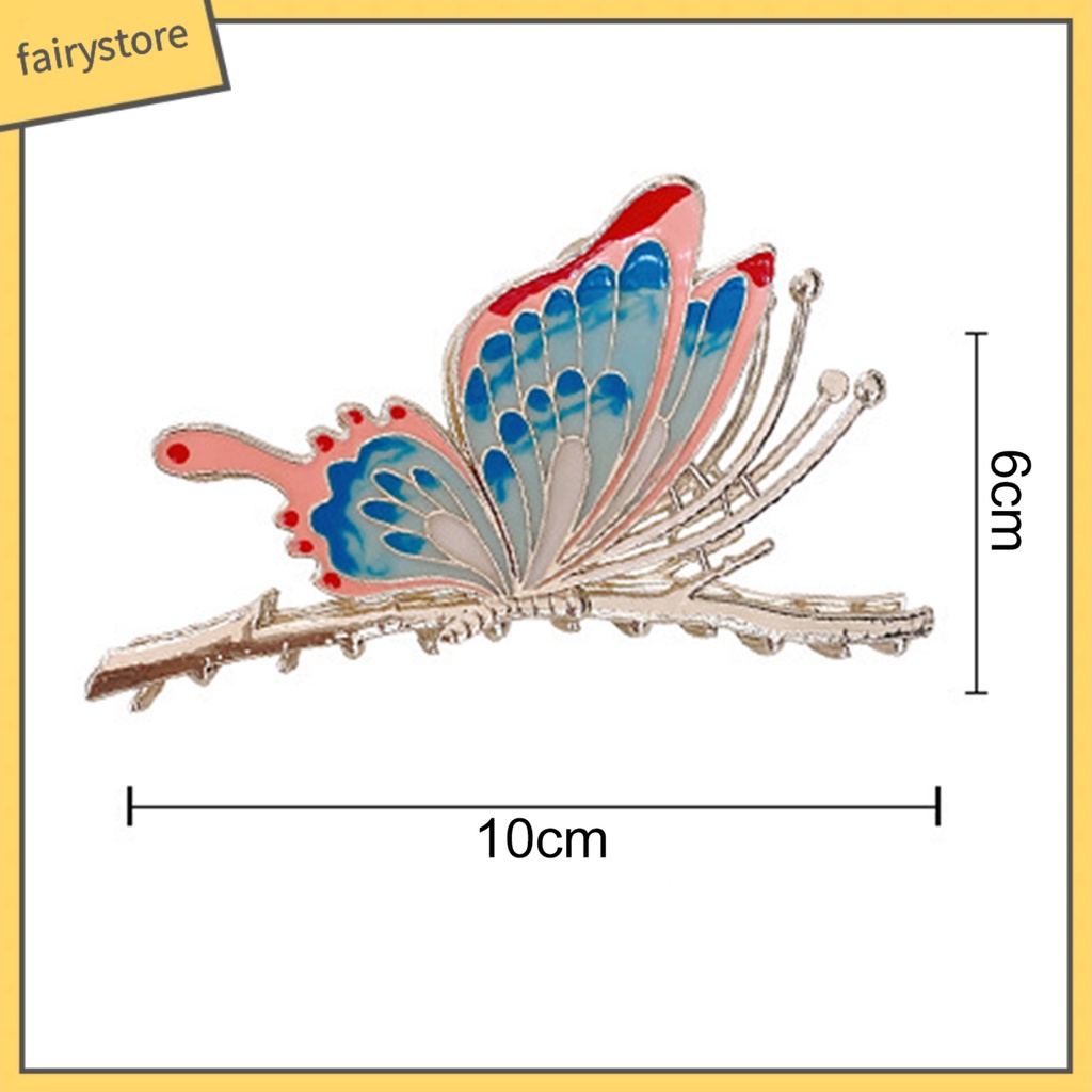 Kẹp Tóc Ba Chiều Co Giãn Chống Trượt Tươi Mới Với Răng Dùng Trang Trí Quần Áo Cho Nữ