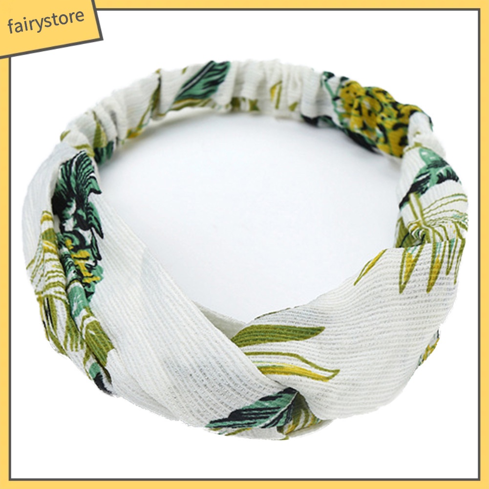 Băng Đô Cài Tóc Co Giãn In Họa Tiết Thời Trang Cho Nữ