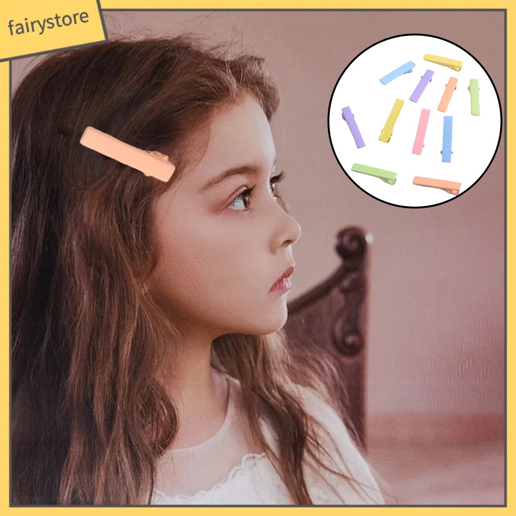 Set 30 / 50 Kẹp Tóc Co Giãn Chống Trượt Màu Sắc Ngọt Ngào Cho Bé Gái