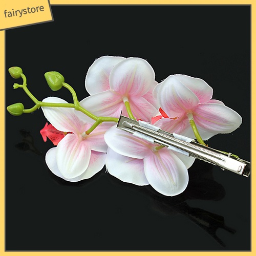 Kẹp Tóc Hoa Phaenopsis Giả Thời Trang Cho Cô Dâu