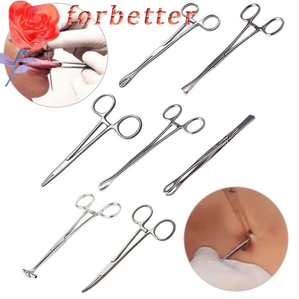 Nhíp Kẹp Bằng Thép Không Gỉ Dùng Xỏ Khuyên Tai / Cơ Thể