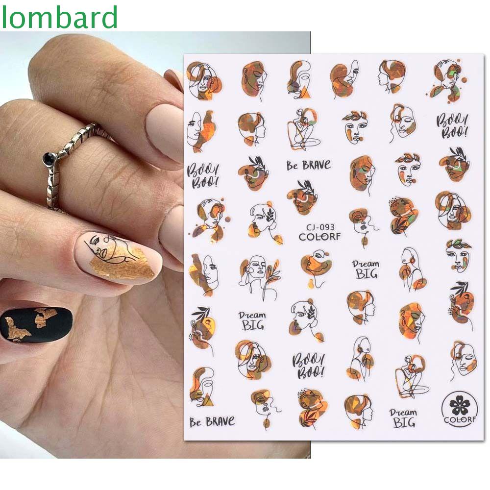 Miếng Dán Trang Trí Móng Tay In Chữ Tiếng Anh Và Họa Tiết Da Báo Thời Trang Dành Cho Nữ